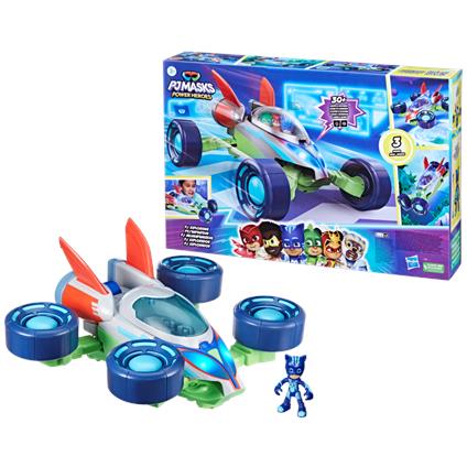 Pj masks: eroi super power, pj explo-mobile, veicolo convertibile, con luci e suoni, giocattoli dei superpigiamini