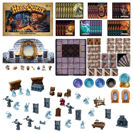 Avalon Hill, HeroQuest, Pack delle Imprese, La Maga dello Specchio, in Stile Dungeon Crawler, espansione Base HeroQuest - 6
