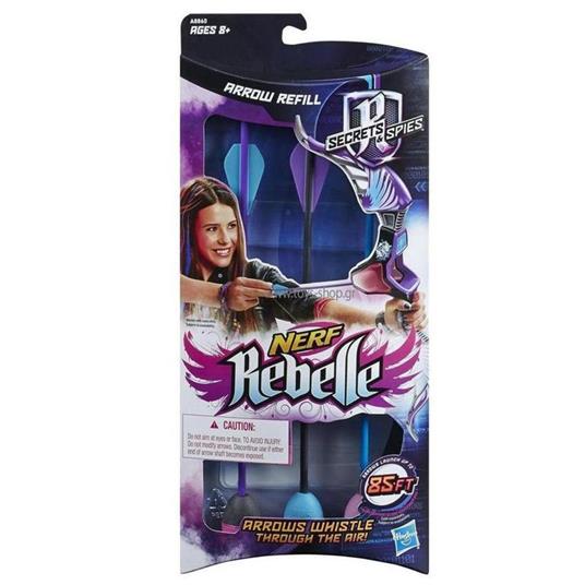 Nerf. Rebelle. Secrets And Spies. Ricarica 3 Frecce
