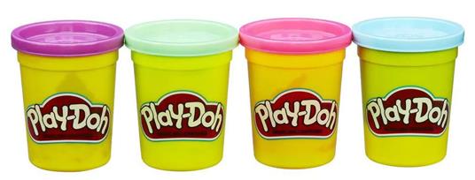 Play-Doh - 4 Vasetti Singoli (pasta da modellare) - 4