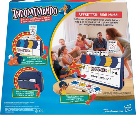 Indomimando (Gioco in scatola, Hasbro Gaming, nuova versione in italiano) gioco dei mimi per famiglie - 4
