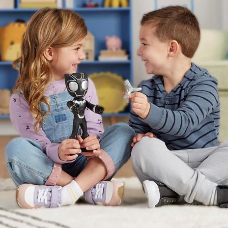 Marvel Hasbro Spidey e i Suoi Fantastici Amici - Action Figure di Supersized Black Panther - 6