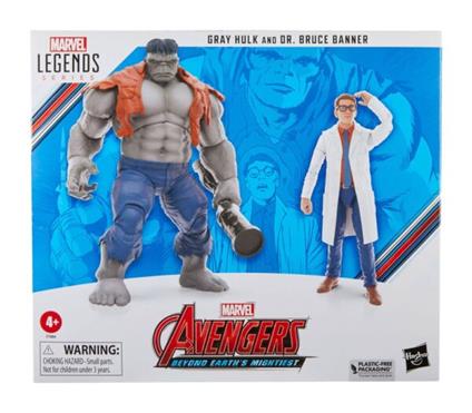 Avengers Marvel Legends Action Figures Gray Hulk & Dr. Bruce Banner 15 Cm Hasbro