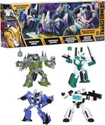 Transformers Buzzworthy Bumblebee, Troop Builder, confezione multipla con 4 action figure convertibili
