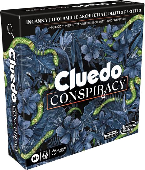 Cluedo Conspiracy, gioco da tavolo per adulti e ragazzi, dai 14 anni in su, gioco di strategia 4-10 giocatori - 2