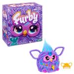 Furby viola, giocattolo di peluche, con attivazione vocale, 15 accessori di moda, giocattoli interattivi