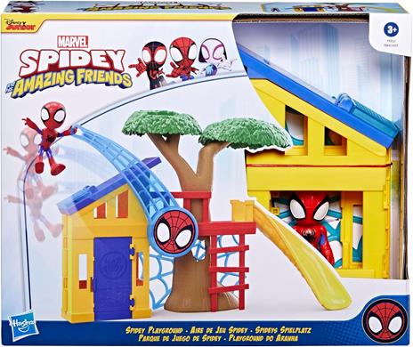 Hasbro Marvel Spidey And His Amazing Friends, playset Il Parco Giochi di Spidey con Action Figure di Spidey - 2