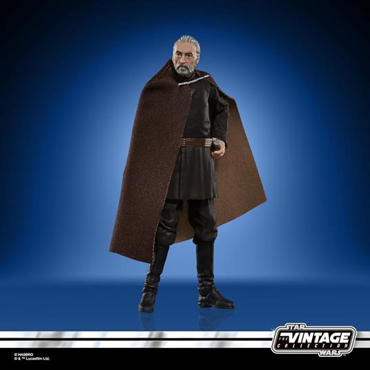 Hasbro, Star Wars The Vintage Collection, Conte Dooku, action figure "Star Wars: L'attacco dei cloni", da 9,5 cm - 3