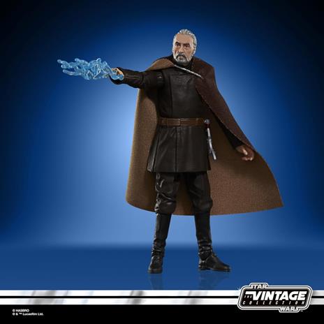 Hasbro, Star Wars The Vintage Collection, Conte Dooku, action figure "Star Wars: L'attacco dei cloni", da 9,5 cm - 6