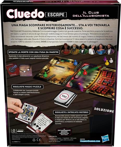 Cluedo Escape Il Club Dell'Illusionista - 5