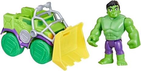 Hasbro Marvel, Spidey e i Suoi Fantastici Amici, Set Hulk Smash Truck, Action Figure con Veicolo - 4