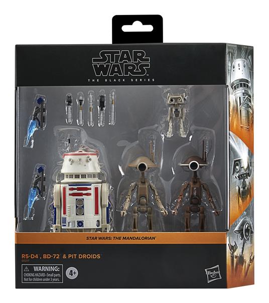 Hasbro Star Wars The Black Series, R5-D4, BD-72 e Pit Droid