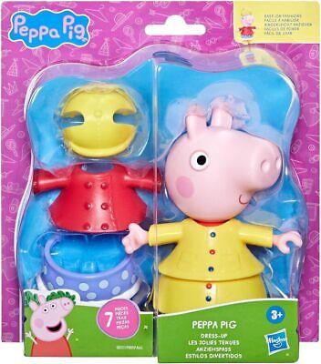 Peppa Pig ,Figure Peppa 15 cm con due vestiti intercambiabili e combinabili,Hasbro,Eta 3+