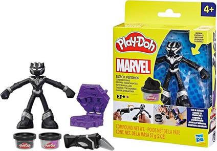 Play-Doh Marvel,Set Black Panther cutting claws,Hasbro Eta4+