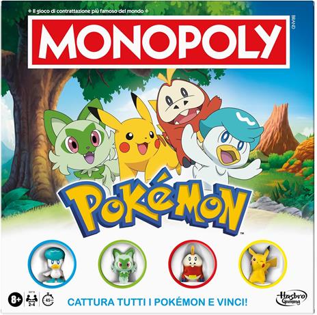 Monopoly Pokémon Edition, gioco da tavolo - Versione italiana