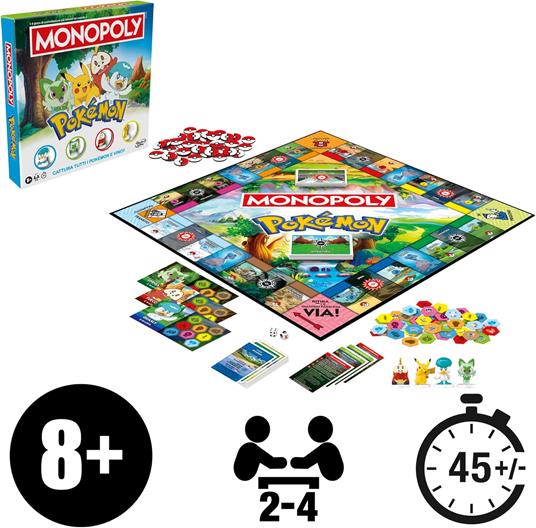 Monopoly Pokémon Edition, gioco da tavolo - Versione italiana - 2