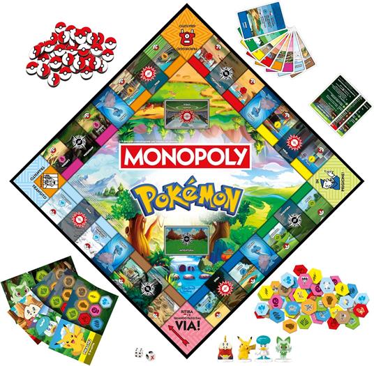 Monopoly Pokémon Edition, gioco da tavolo - Versione italiana - 3