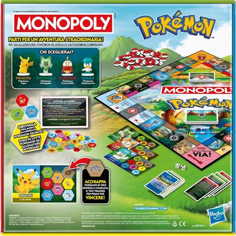Monopoly Pokémon Edition, gioco da tavolo - Versione italiana - 6