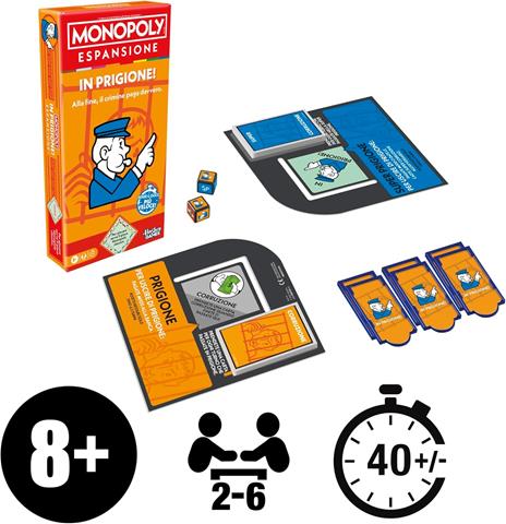Monopoly, ESPANSIONE In Prigione (per giocare serve il gioco Monopoly classico) - Versione italiana - 2