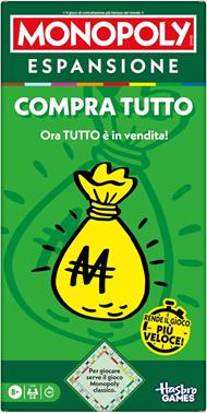 Monopoly, ESPANSIONE Compra tutto (per giocare serve il gioco Monopoly classico) - Versione italiana