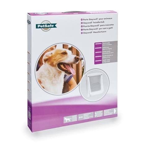 PetSafe Porta per Animali a 2 Direzioni 760 Grande 35,6x30,5 cm Bianca 5023 - 3
