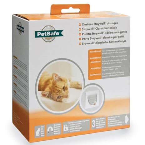 PetSafe Porta Basculante per Gatti Magnetica a 4 Modalità Classic 932 Bianca 5032 - 3