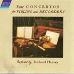 Four concertos for violins and recorders
