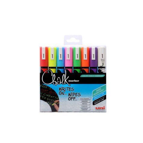 Uni-Ball Chalk evidenziatore in gesso Blu, Verde, Arancione, Rosa, Rosso, Viola, Bianco, Giallo 8 pezzo(i) - 2