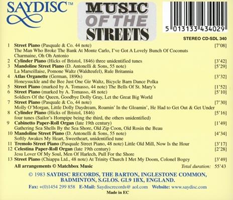 Music of the Streets - CD Audio - 2