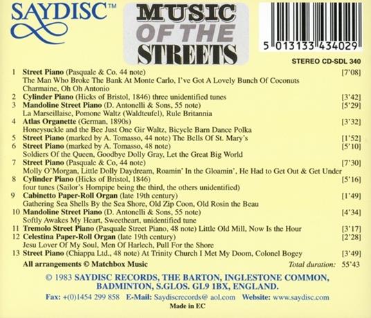 Music of the Streets - CD Audio - 2