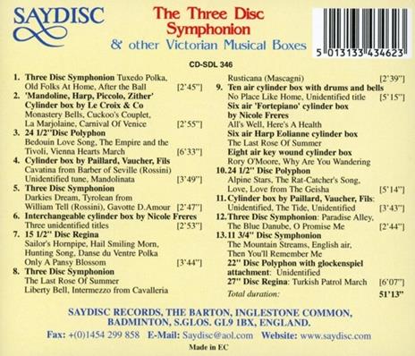 Three Disc Symphonion - CD Audio - 2