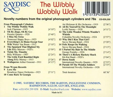 Wibbly Wobbly Walk - CD Audio - 2