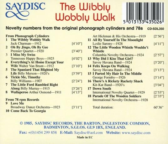 Wibbly Wobbly Walk - CD Audio - 2