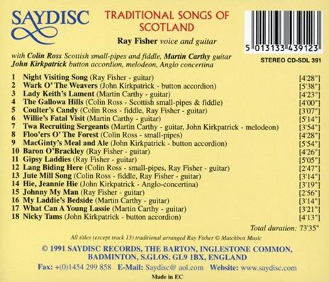 Traditional Songs of Scotland - CD Audio di Ray Fisher - 2