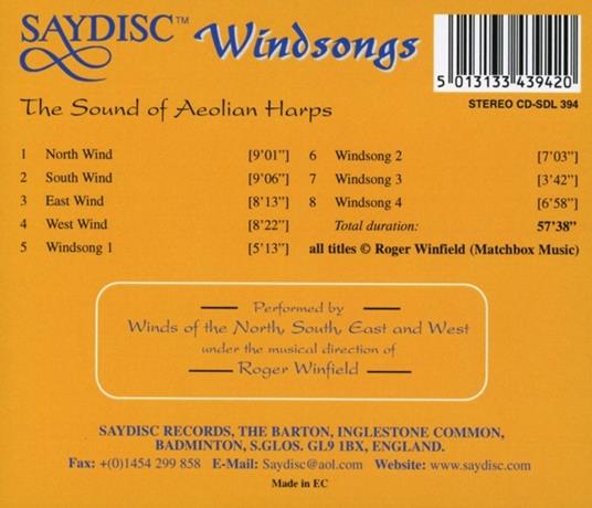 Windsongs. Wind Harps - CD Audio - 2