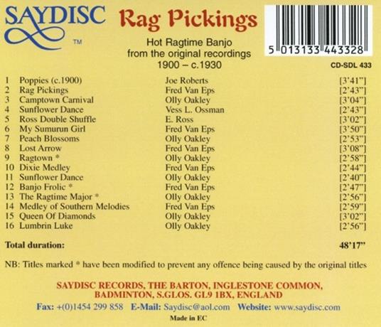 Rag Pickings - CD Audio - 2