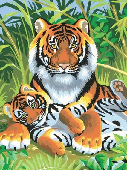 Painting By Numbers Junior, Tigri. 0029