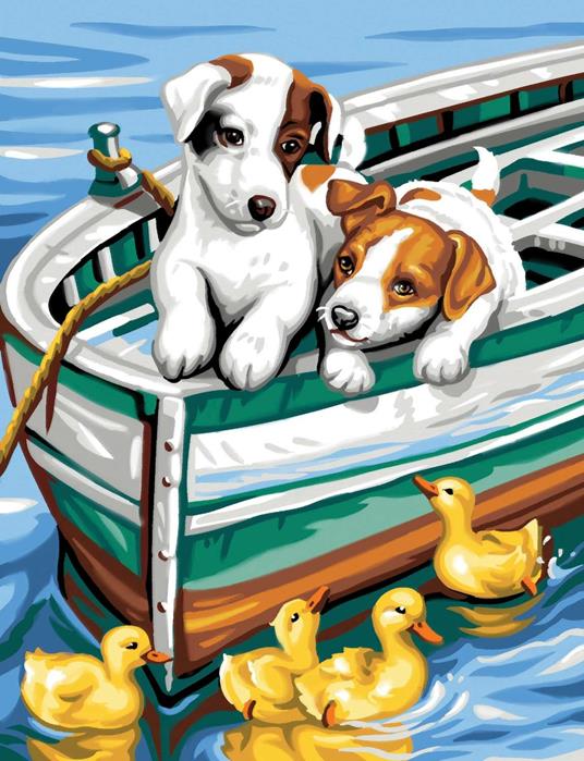 Painting By Numbers Junior, Cuccioli E Anatre. 1332
