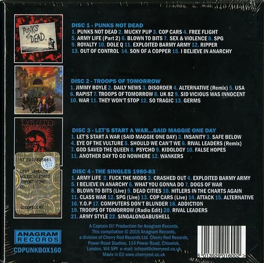 1980-83 - CD Audio di Exploited - 2