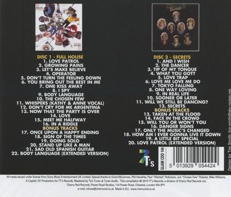 Full House - Secrets - CD Audio di Dooleys - 2
