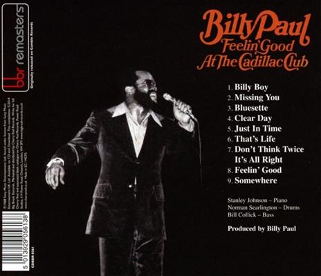 Feelin Good at the Cadillac Club - CD Audio di Billy Paul - 2