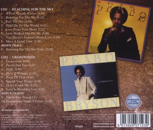Reaching for the Sky-Crosswinds - CD Audio di Peabo Bryson - 2