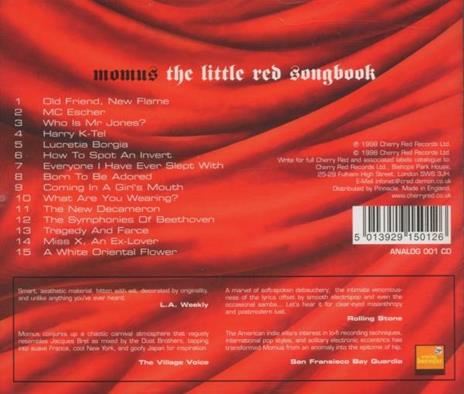 Little Red Songbook - CD Audio di Momus - 2