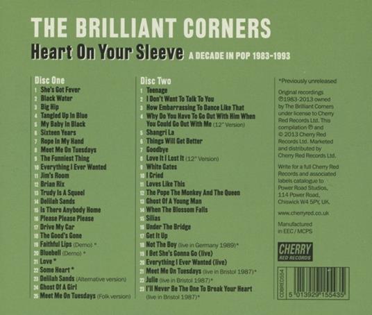 Heart on Your Sleeve. A Decade in Pop 1983-1993 - CD Audio di Brilliant Corners - 2