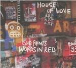 She Paints Words in Red