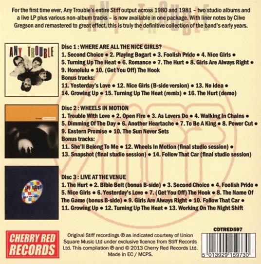 Complete Stiff Recordings 1980-1981 - CD Audio di Any Trouble - 2