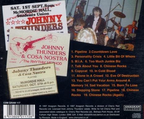 Belfast Rocks - CD Audio di Johnny Thunders - 2