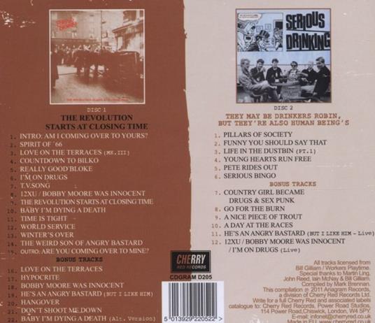 The Revolution Starts at Closing Time - CD Audio di Serious Drinking - 2