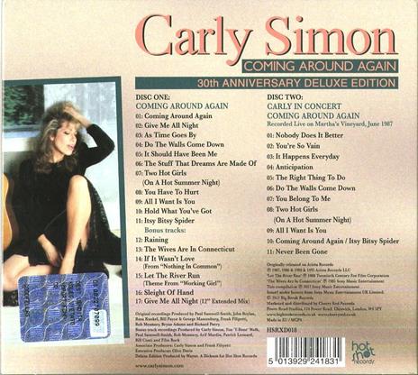 Coming Around Again (30th Anniversary Deluxe Edition) - CD Audio di Carly Simon - 2