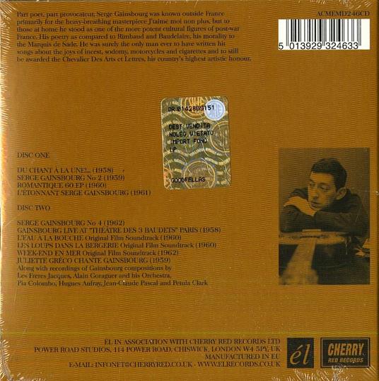 Intoxicated Man 1958-1962 - CD Audio di Serge Gainsbourg - 2